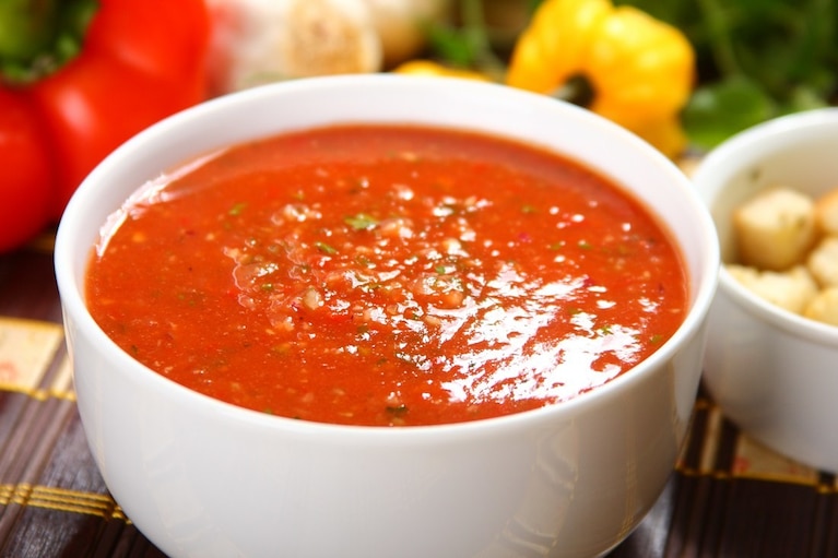Przepis na Klasyczne hiszpańskie gazpacho Klasyczne hiszpańskie gazpacho