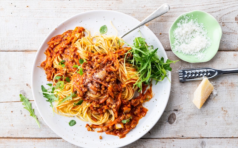 Bolognese z soczewicy