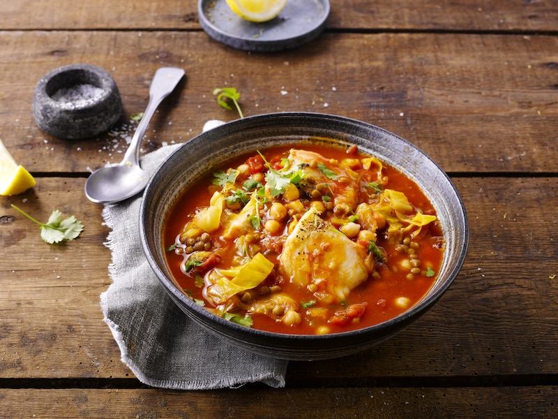Curry z dorszem